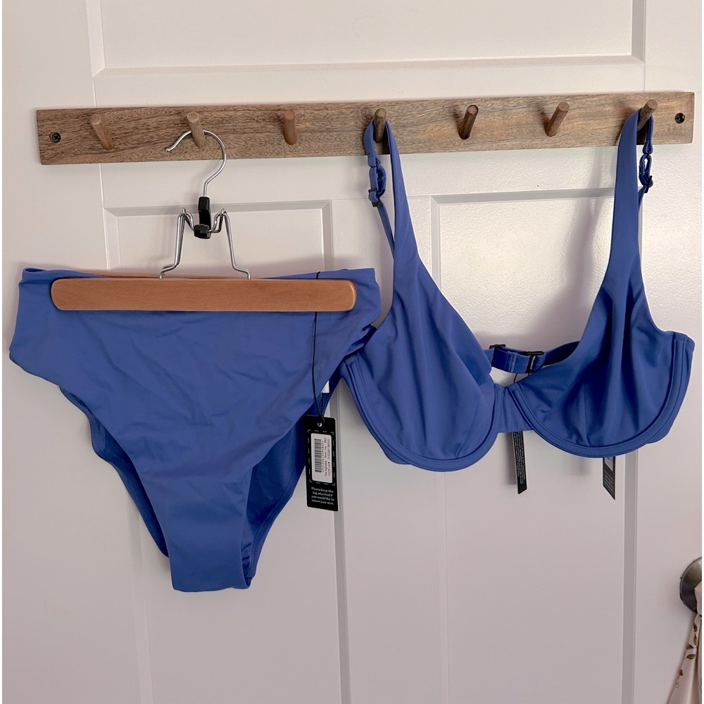 (NWT) CUUP The Scoop Highwaist Bikini - Iris